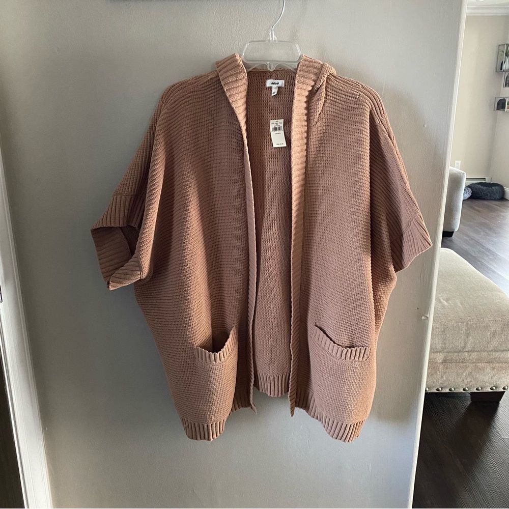 NWT Aerie Hooded Sweater Poncho